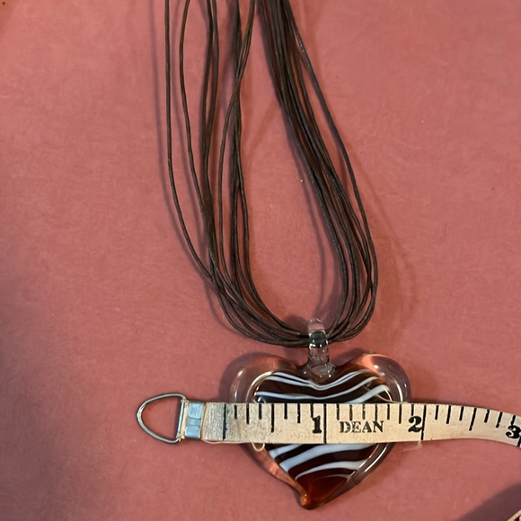 NWT brown boho heart necklace - Picture 7 of 7